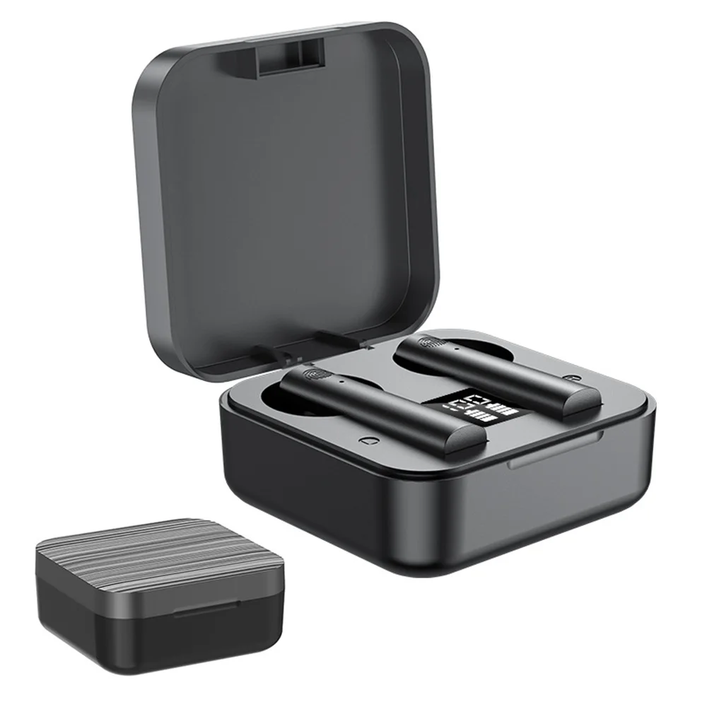 Беспроводные Bluetooth-наушники с функцией шумоподавления и цифровым светодиодным