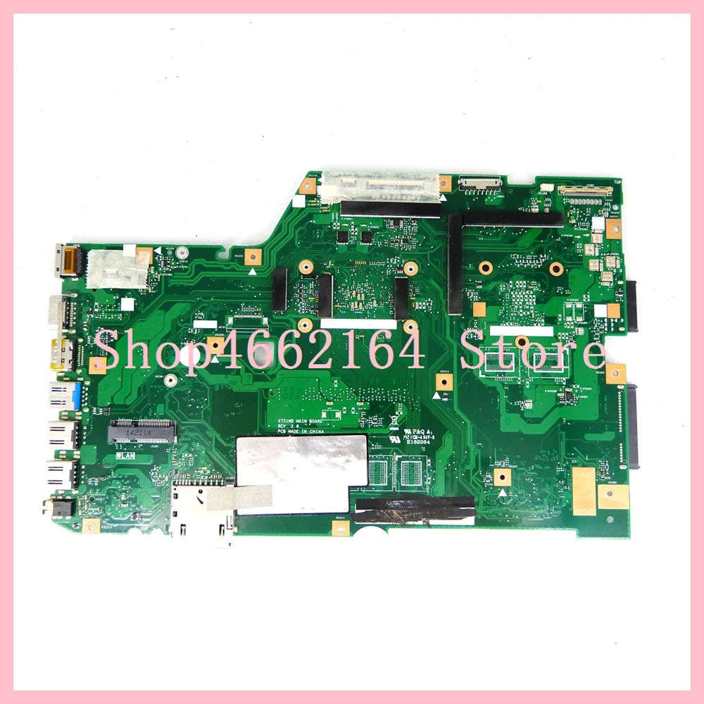 Материнская плата X751MA MAIN_BD._ 0G / AS без RAM для ASUS X751M X751MD X751MJ материнская ноутбука 100%