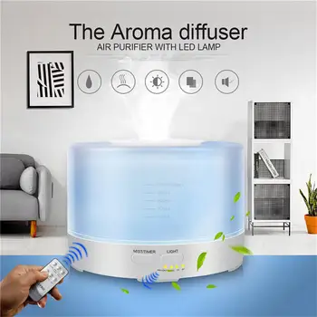 

Remote Control Aromatherapy Machine Electric Aromatherapy Humidifier 500ML Humidification Essential Oil Aroma Diffuser