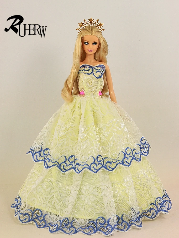 1 шт., модное свадебное платье, платье принцессы, одежда, платье для куклы Барби, платье