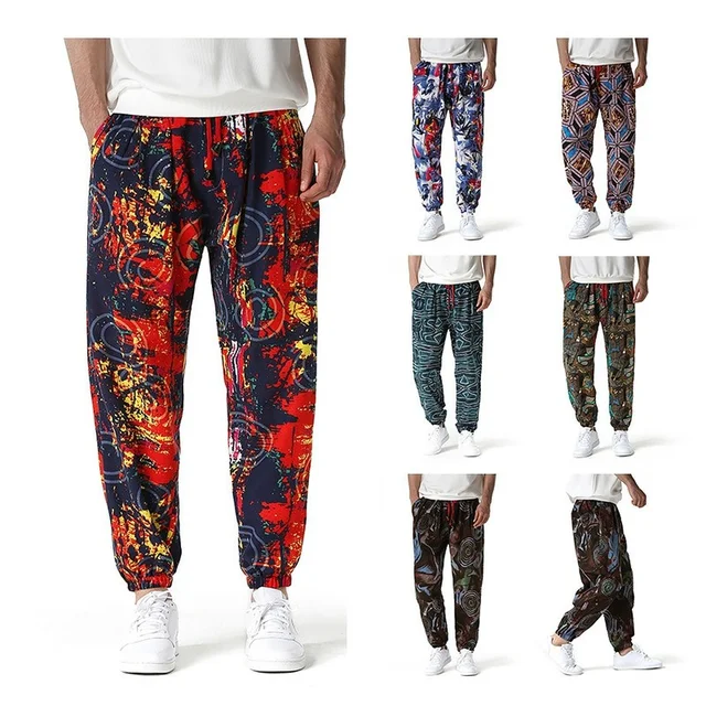 Ola African  Geometric Loose  Print Pant
