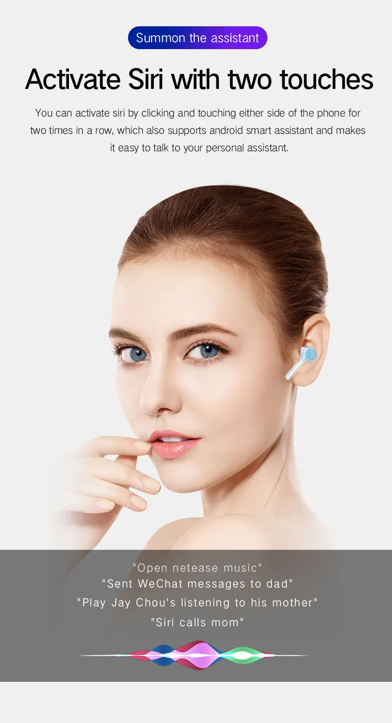 696 мини TWS Bluetooth наушники HIFI гарнитура с сенсорным управлением спортивные Беспроводные наушники с двойным микрофоном 2500 мАч зарядная коробка