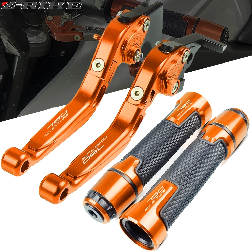

For 790 Adventure 2017 2018 2019 790 Adv Motorcycle Adjustable Folding Extendable Brake Clutch Levers Handlebar Hand Grips