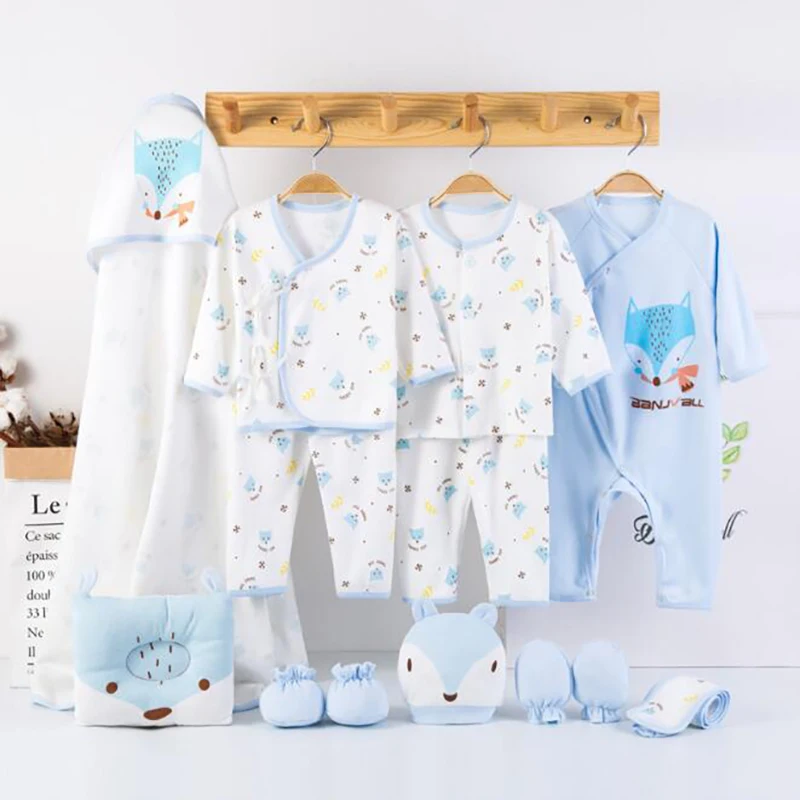 

Cartoon Animal Baby Set Clothing Newborn Rompers 100% Cotton Clothes Shirt Pants Infant New Year Gift YKQ035