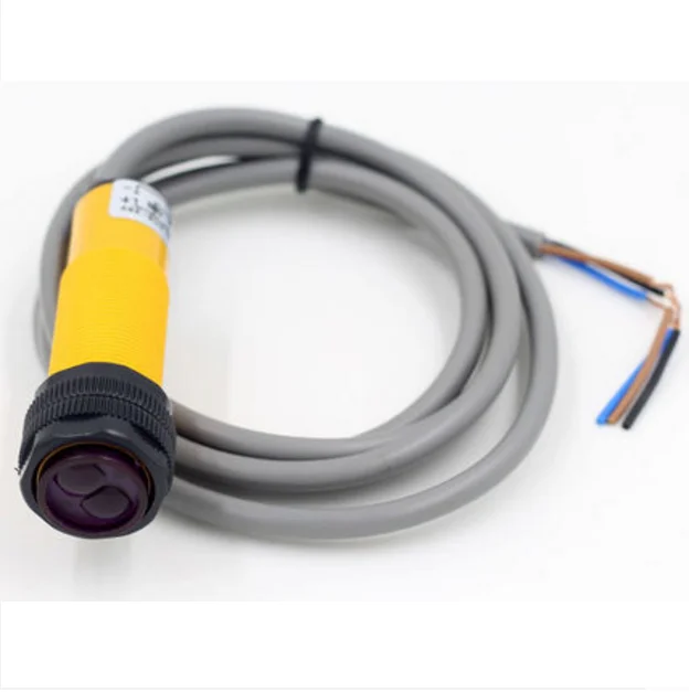 

M18 photoelectric switch E3F-DS30C4 diffuse three-line(3 wire) NPN PNP NO(normally open )normally closed 12V24V second line 220V