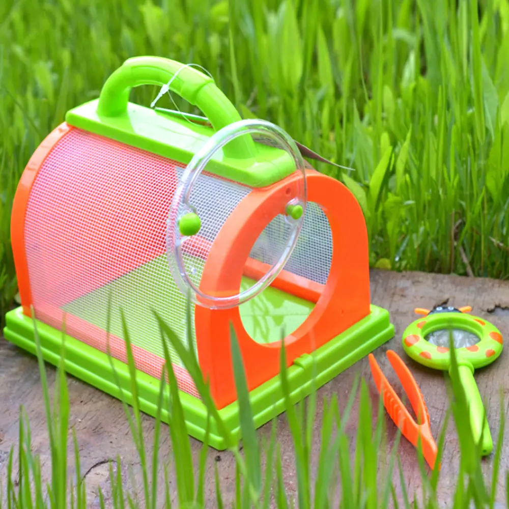 

Insect Cage Small Pet Observation Case Kids Portable Insect Feeding Observation Experiment Cage for Silkworms