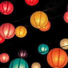 Фонарь подвесной Свадебный украшение в виде бумажного фонаря праздничный складной бумажный фонарь/Абажур 8 дюймов