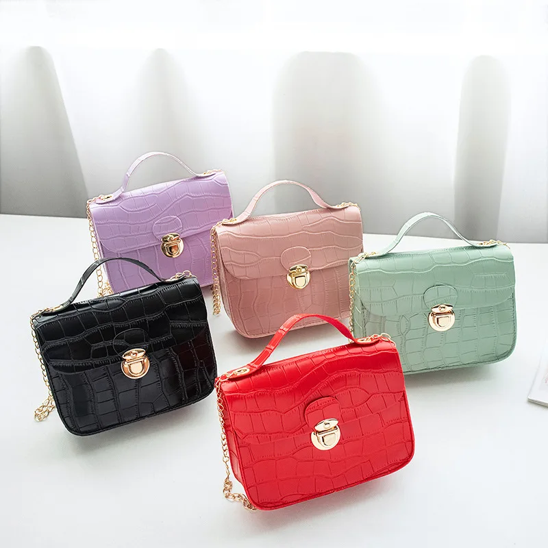 

Korean Crocodile Pattern Square Ladies Shoulder Bags Messenger