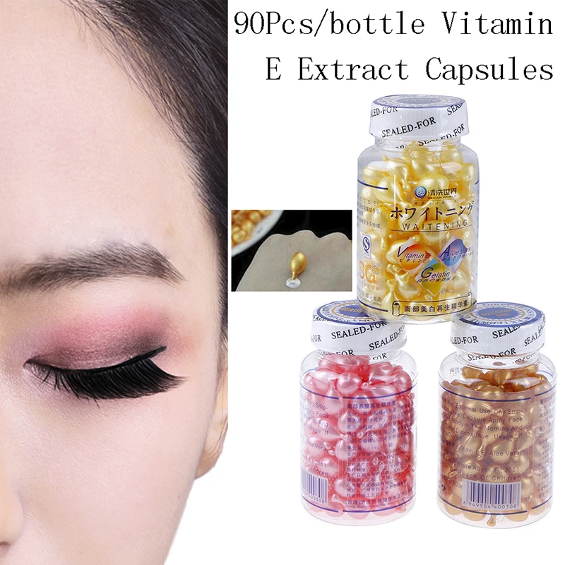 90Pcs Hyaluronic Acid Essence Capsules Anti-aging Vitamin E Serum Spot Cream Facial Freckle 90Pcs Hyaluronic Acid Essence Capsules Anti-aging Vitamin E Serum Spot Cream Facial Freckle
