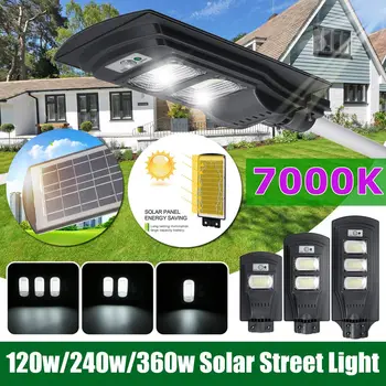 

120W117LED/240W 234 LED/360W 351LED Solar Street Light Dusk to Dawn Outdoor Security Light 7000K IP65 Waterproof