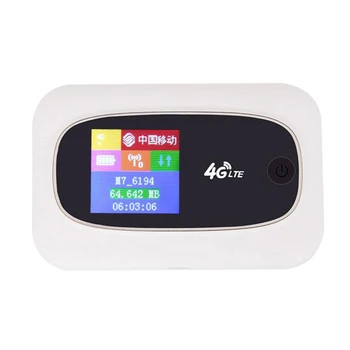 

4G LTE 300Mbps WIFI Router Portable 3/4G Lte Mobile Hotspot Car Wifi Router SIM Unlocked for Europe Asia Africa White