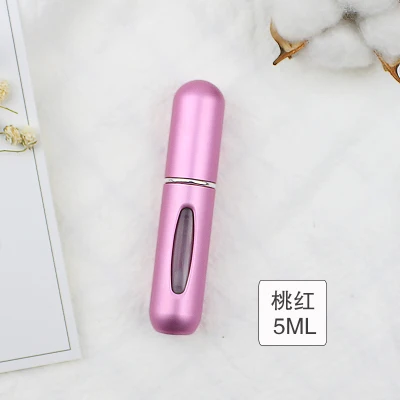 5ML Cosmetic Storage Perfume Bottle Scent Pump Spray Case Cosmetic Containers With Atomizer Travel Cosmetic Storage Accessories - Цвет: Розовый