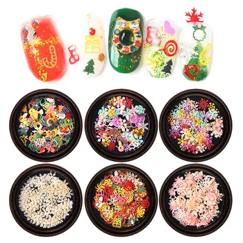 

Snowflake Shaped Dazzling Nail Sticker Colorful Nail Art Decoration Eye Makeup Snowflake Sequins Bright Gradient Nail Glitter