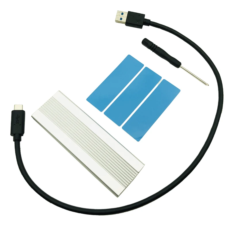 NVME M.2 인클로저, 전체 알루미늄 HDD 인클로저, HDD 케이스, 모바일 HDD 박스, c타입 3.1 ASM2362 m.2 USB3.1 PCIE SSD TYPEC SSD M2 케이스