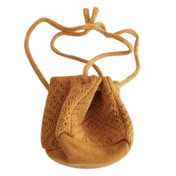 

Children Cute Fashion Cross-body Handbag Bags Girls Knit Shoulder Messenger Bags