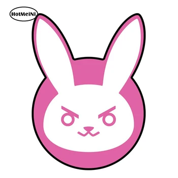 

HotMeiNi 12cm x 8.6cm Car Styling Stickers D.Va, DVA Logo Car Stickers Vinyl Decal Waterproof Car Accessories