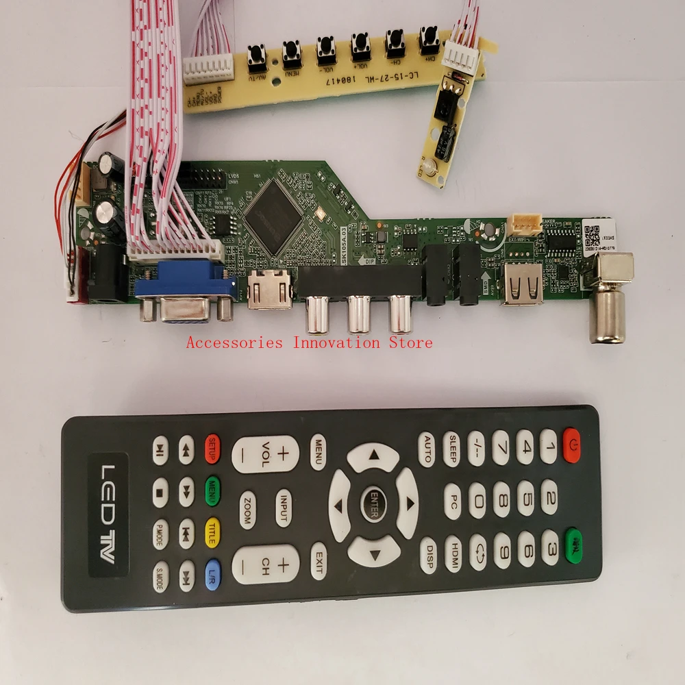 Controlador Driver Placa Monitor Kit B156xw02 v0 v1 v3 v4 v6 v7 tv Mais Hdmi Vga Usb 1366x768 40 Pinos Lcd Painel de Tela Led Novo Painéis e LCDs p/ tablet - Imagem 3