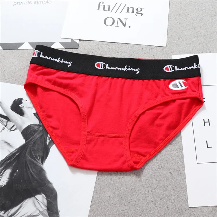 Women Sports Simplicity style Broadside Les Lesbian Cotton Briefs