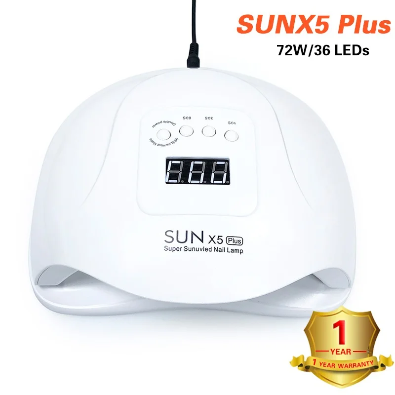 Новое обновление SUNX5 Plus Сушилка для ногтей 72 Вт Светодиодный УФ-лампа Сушилка для ногтей гель для ногтей отверждения ногтей маникюрный аппарат инструмент для маникюра