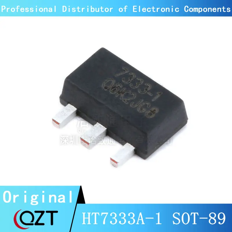 100pcs/lot HT7333A-1 7333-1 SOT89 low-power three-terminal regulator chip HT7333 New spot 100pcs lot in reel 78l05 5v sot 89 smd three terminal voltage regulator voltage stabilizer good quality and rohs