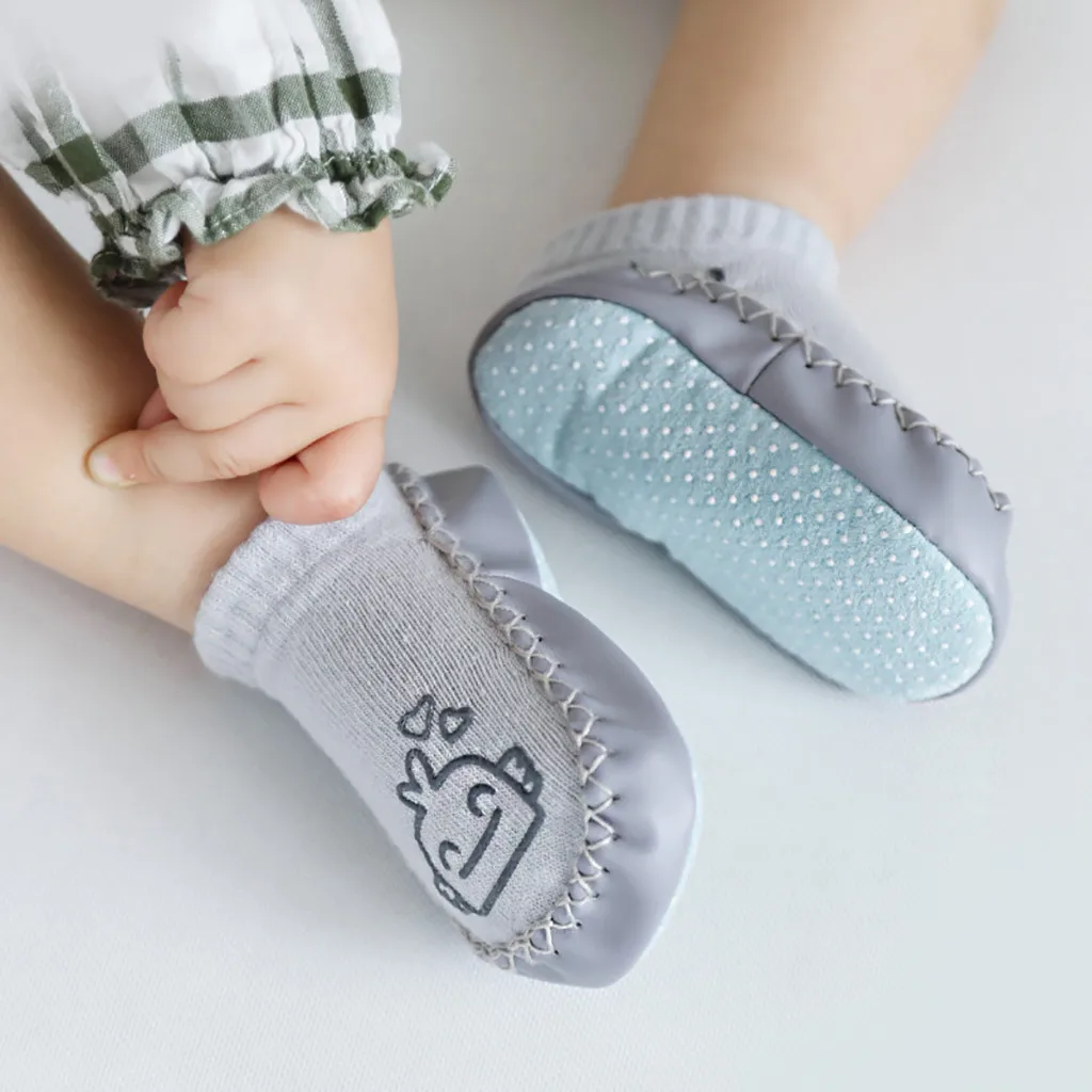 

Baby Socks With Rubber Soles Infant Newborn Baby Girls Boys Autumn Winter Children Floor Socks Shoes Anti Slip Soft Sole Sock