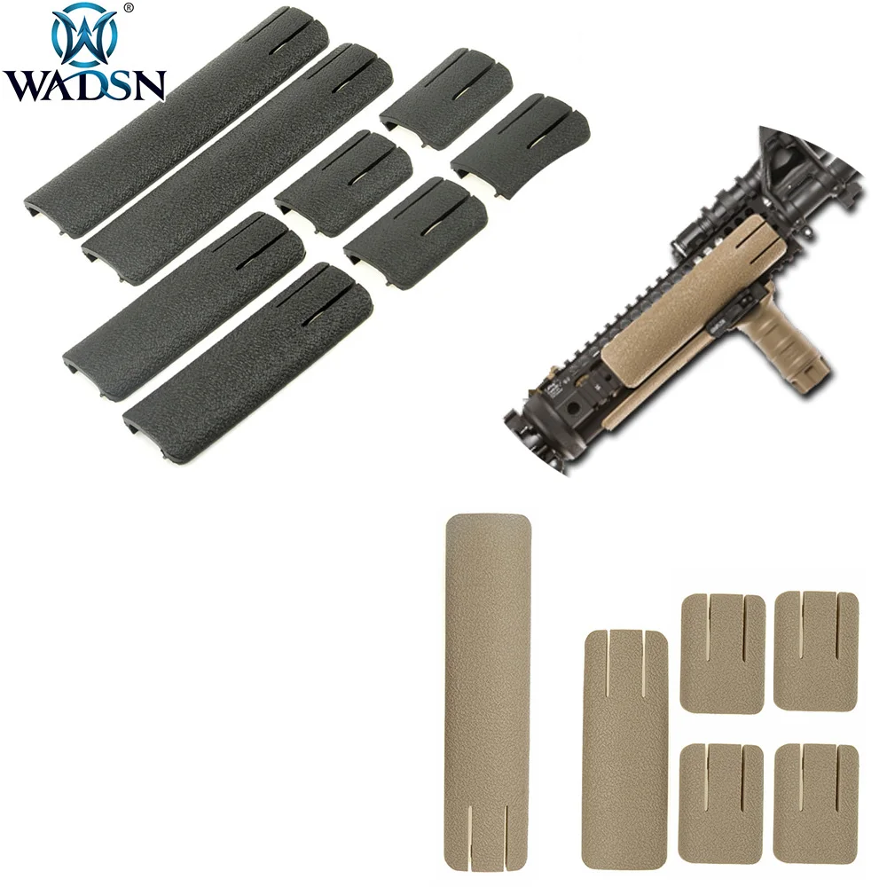 

WADSN Airsoft Tactical TD Scar Panel Deluxe Version RIS Picatinny Weaver Rail Cover Hunting Handguard Rail Cover 8pcs/1pack
