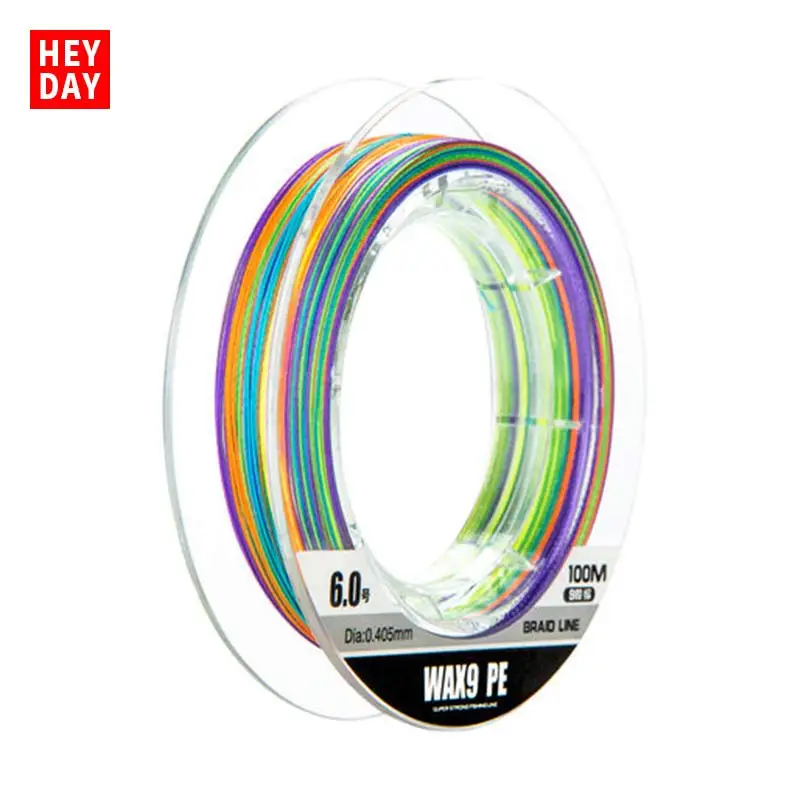 

XIANDAI 100M 9 Strands Fishing Line Durable Monofilament Rock Sea Fishing Line Thread Fishing Tools Tackles Fishing Wire