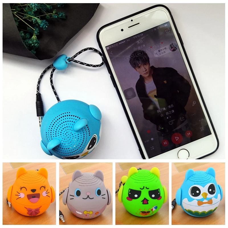 Мини милый животный Bluetooth динамик: портативный мультяшный питомец беспроводной