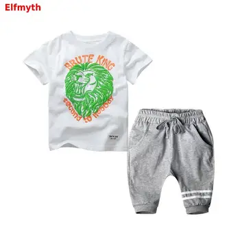 

2019 Children Clothes Costumes for Boys Summer Clothing Sets kids Hip Hop Clothing Tracksuits disfraz infantil Baby Cotton Roupa