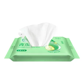 

In stock Disposable Cucumber Wet Wipe Tissue Clean Hand Health Care 10 wipes/pack Skin-friendly Disinfectant Sterilization
