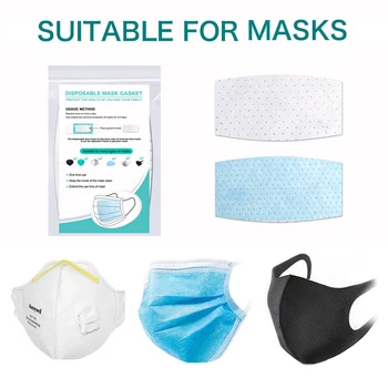 

100pcs Disposable Face Masks Replacement Filtering Pad Breathable Mask Gasket Respiring Mat Mask