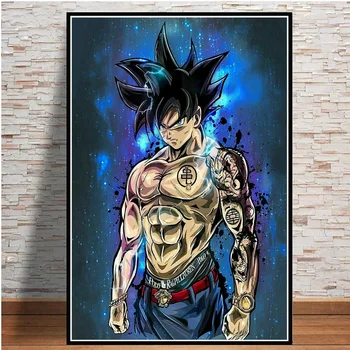 

Dragon Ball Hot Poster Z Super Goku Vegeta Frieza Japan Anime Posters and Prints Wall Art Canvas Painting Kids Room Home decor