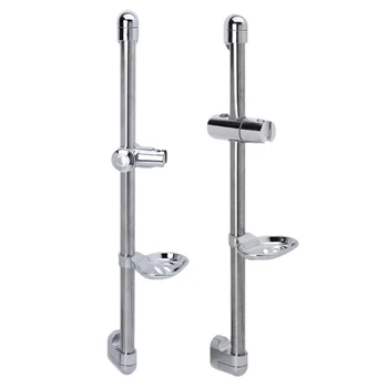 

A Set Shower Rod Soap Dish Lifter Pipe ABS Lifting Frame Adjustable Head Holder