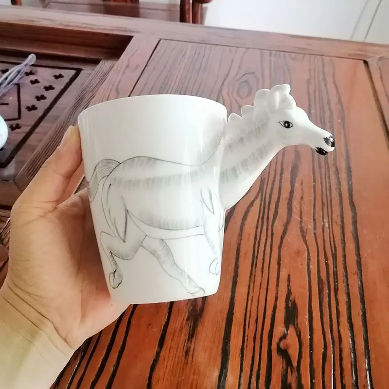 Персональный Фламинго керамическая чашка для воды 3D Животные стерео кофейная чашка молочная чашка креативная детская Пара кружка для завтрака подарок на день рождения