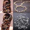 Crystal Pearl Bridal Tiaras Hairbands Hairpins Bridesmaid Diamante Hair Vine Accessories Wedding Jewelry 35cm Headwear ► Photo 2/6