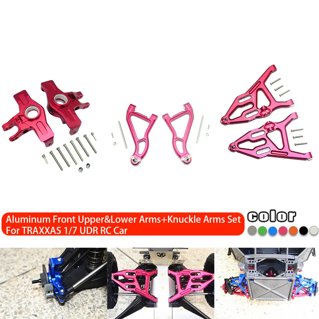 

Hot sale Aluminum Front Upper&Lower Arms+Knuckle Arms Set For TRAXXAS 1/7 UDR RC Car 8.1A