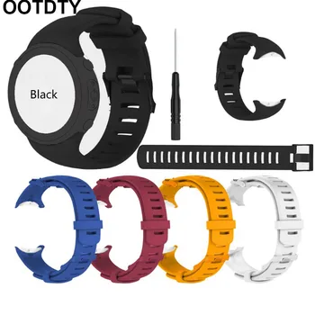 

Replaced Silicone Watch Band Metal Steel Buckle Wrist Strap with Long Strap for SUUN-TO D6 Dive/D6i Smart Watch Accessories
