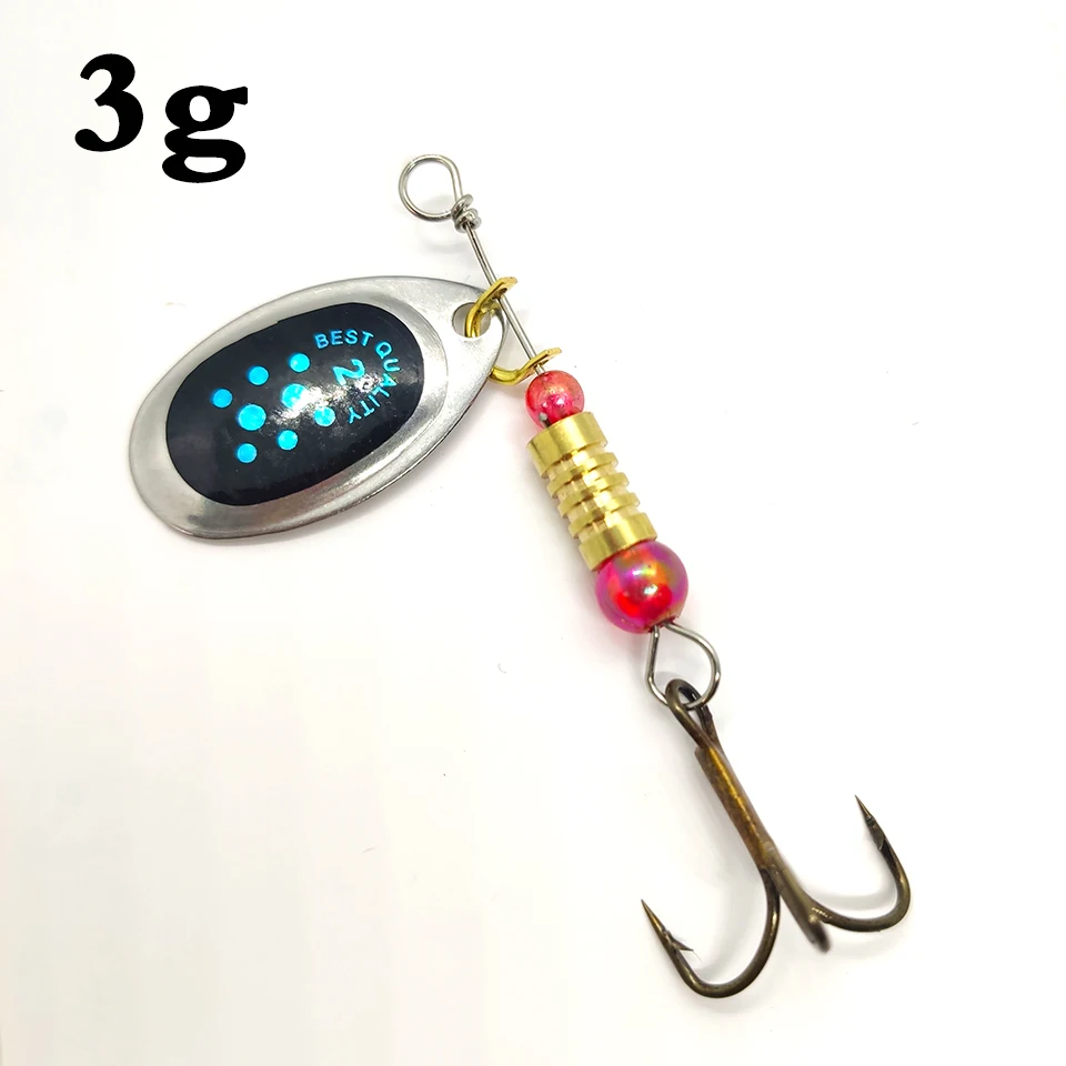 2023 new Spinner Bait 2-15g Spoon Lures pike Metal With Treble Hooks  Arttificial Bass Bait wobber Fishing Lure