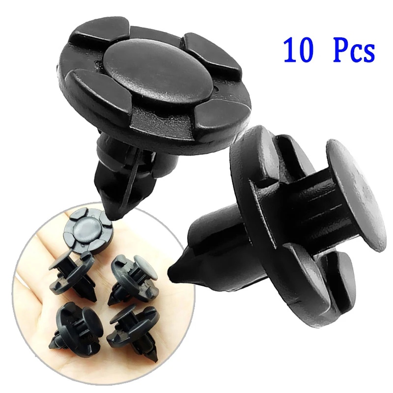10x Car Styling 8mm Bumper Fastener Rivets Clips For Toyota Corolla