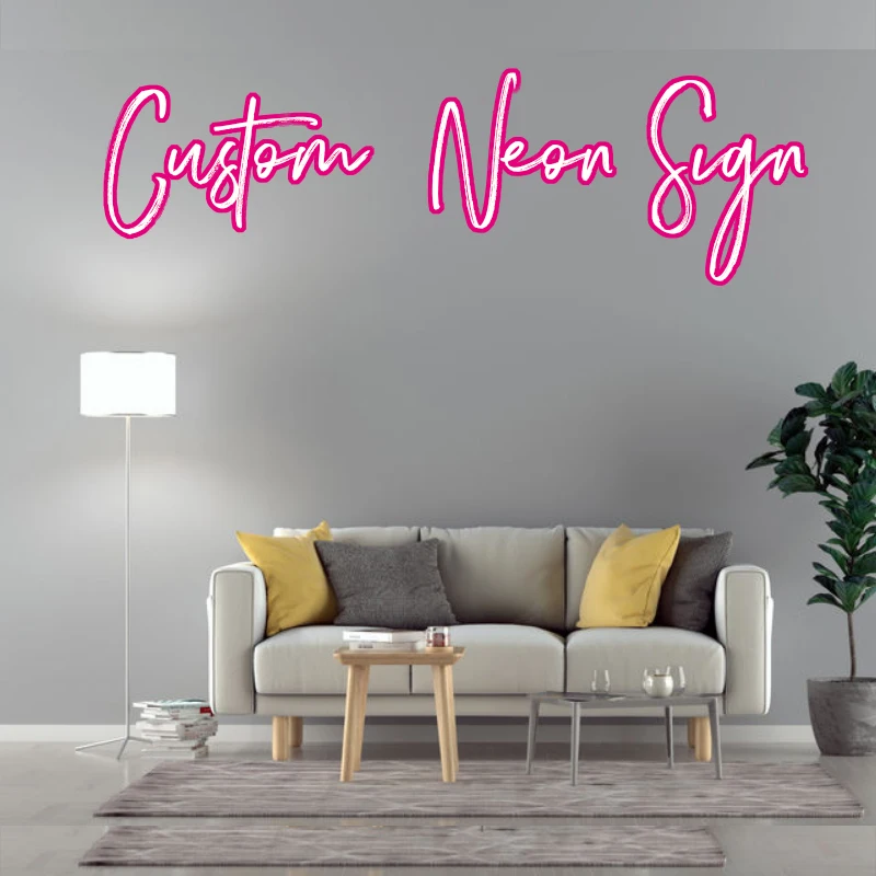 Custom Led Neon Night Lights Sign For Room Bedroom Decor Wall Decoration with dimminng plug powered