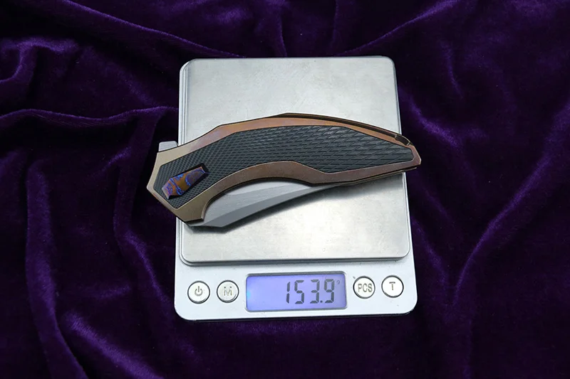 NKAIED сумеречный складной нож шарикоподшипник S90V лезвие титановая ручка Кемпинг Охота Открытый выживания Ножи EDC инструмент