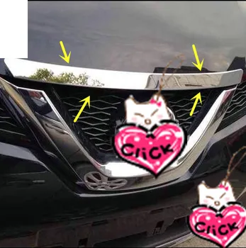 

Car Cover Bumper Engine Trim Front Racing Grid Grill Grille Frame Edge 1pcs For Nissan X-Trail Xtrail T32/Rogue 2014 2015 2016