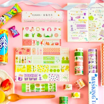 

10pcs/set Cute Cartoon Pink Girl Tapes Scrapbooking DIY Decoration Creative Kawaii Masking Tapes School Office Supplies