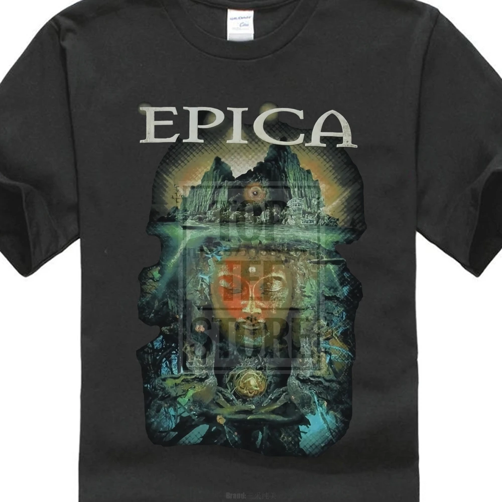 Мужская футболка Epica с изображением гигантского индуического острова Satue под