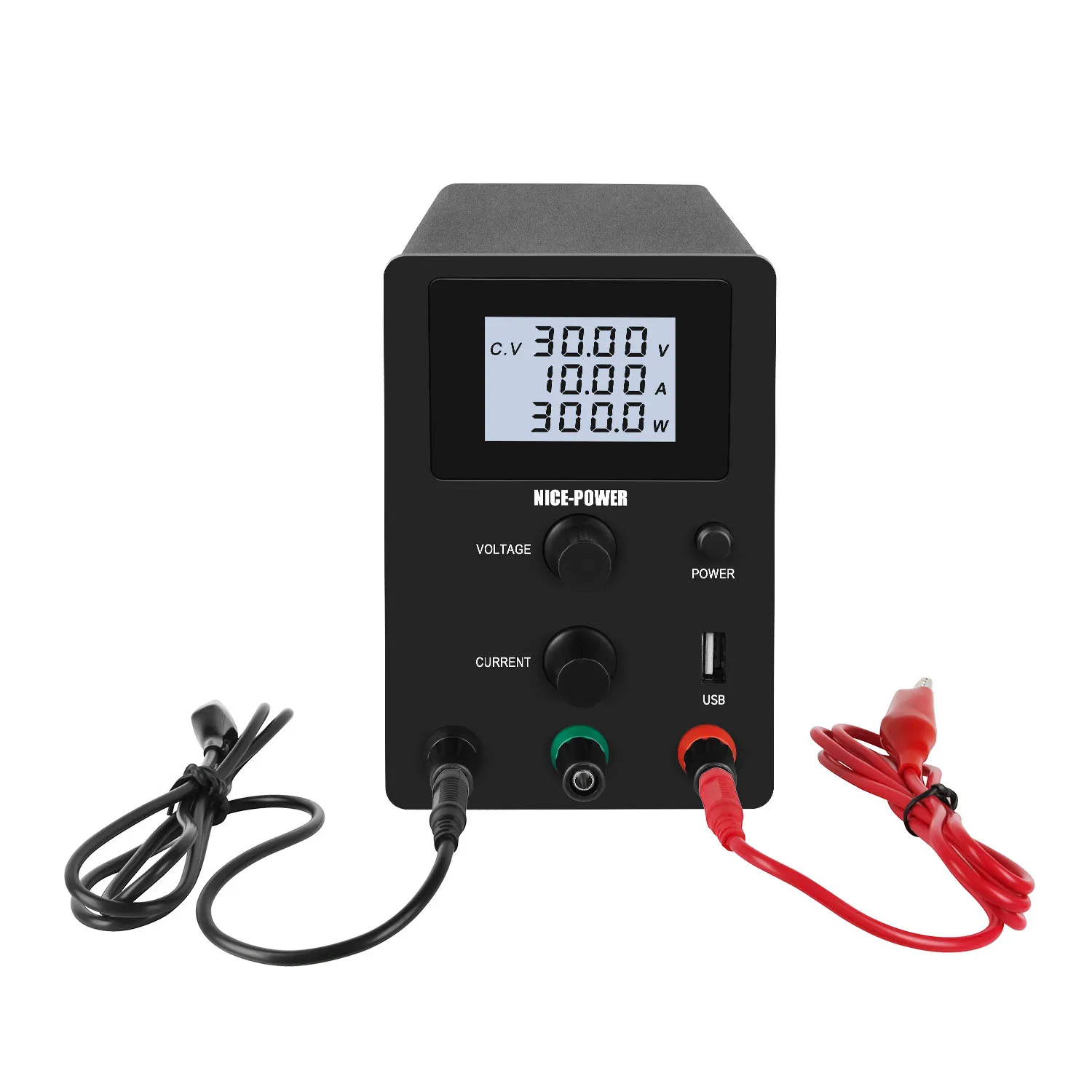 Мини ЖК-дисплей Экран дисплея Регулируемый Цифровой DC Питание 30V 10A лаборатории коммутации Питание ноутбук телефон ремонт паяльная