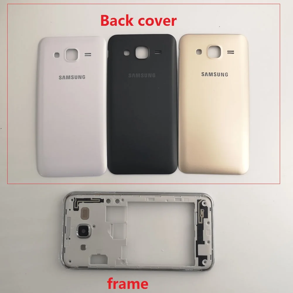 Задняя крышка аккумуляторного отсека корпус спереди средняя рамка для Samsung Galaxy J5