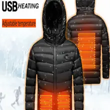 Coat for Boys Girls Winter Warmth Jackets Without-Battery Outwear Hooded USB Hooded