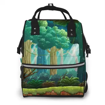 

Jungle Game Background Diaper Bag Mummy Maternity Baby Bags Travel Baby Nappy Changing Backpack Women Stroller Organizer