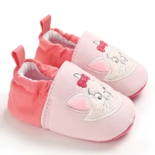 С рисунком из мультфильма для маленьких девочек; мягкая подошва с защитой от скольжения на подошвах; обувь для новорожденных; для детей ясельного возраста, которые делают первые шаги; Мягкая обувь для малышей из натуральных материалов, Schoenen