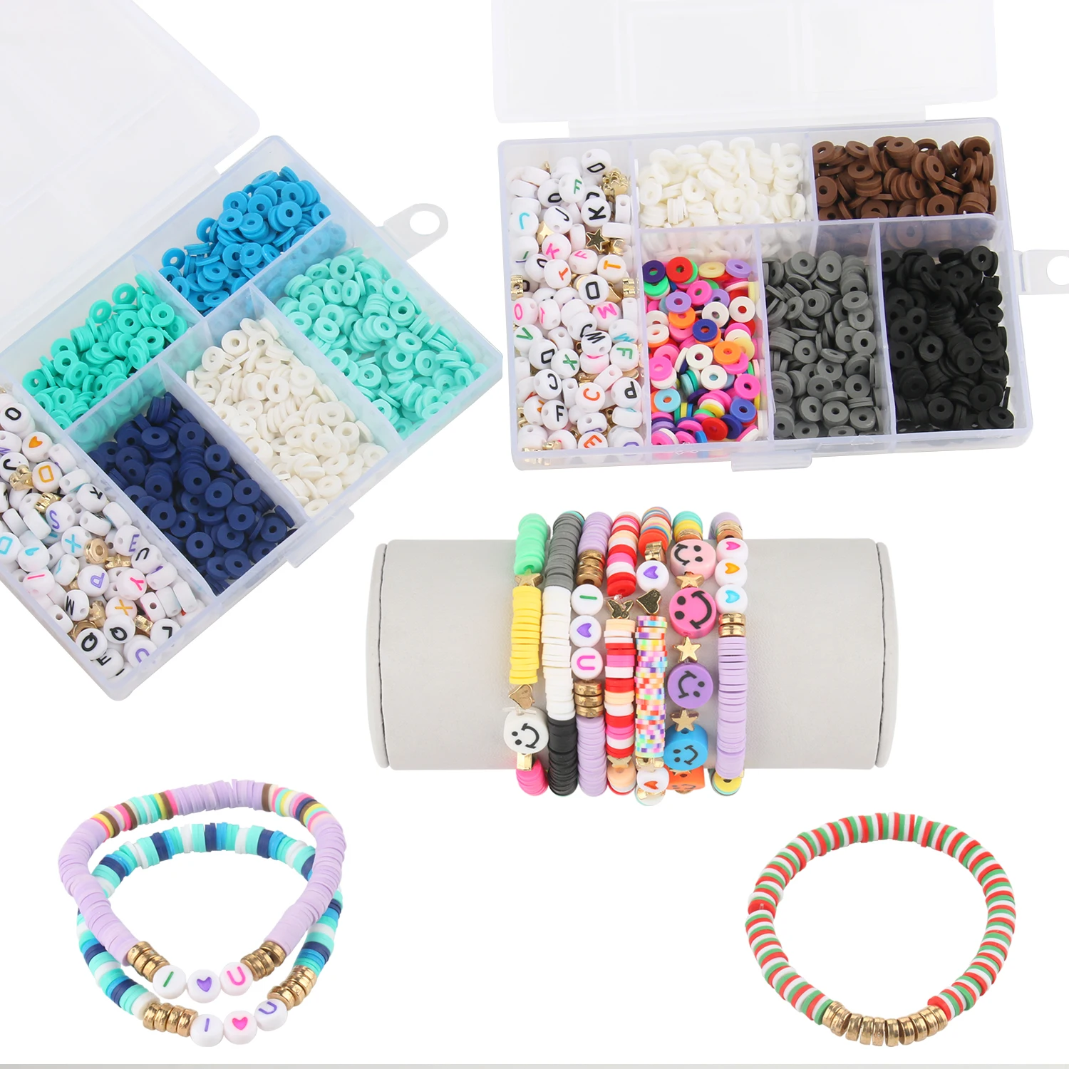 Beads For Making Bracelets Bands Eearrings Jewelry 900 elements For Kids